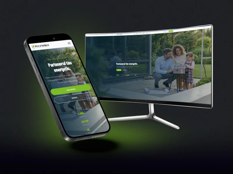 PiaEnergy.ro — Website Custom cu Configurator Fotovoltaic și Performanță de la 29 la 93