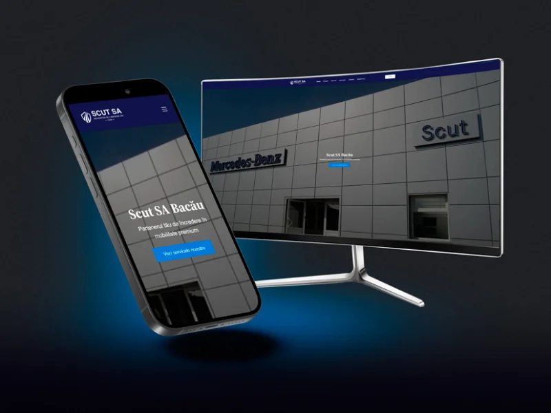 Scut SA Bacău – website corporate & soluții de mobilitate premium